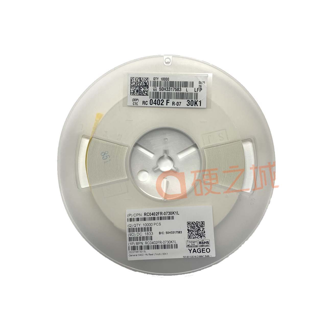 找RC0402FR-0730K1L_贴片电阻，必知电子元器件商城-硬之城，点击查找Yageo(国巨)_RC0402FR-0730K1L